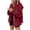 Wine, variant on Button Cardigan for Women Waffle Knit Solid Color Hooded Long Sleeve Jackets Ladies Casual Fashion Work out Coats(Khaki,M)
