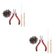 thumbnail image 2 of Goriertaly Efficient 500x Micro Link Rings Beads Plier Hook Pulling Needle Tools for Hair Extension Professionals 10 2Set, 2 of 6
