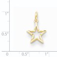 thumbnail image 2 of 10K Yellow Gold 10ky Diamond Cut Flat Back Star Charm, 2 of 2