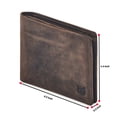 thumbnail image 2 of Cartera plegable Wise Owl Accessories de piel auténtica con bloqueo RFID, 2 of 5