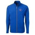 thumbnail image 2 of Men's Cutter & Buck  Blue South Bend Cubs Adapt Eco Knit Hybrid Recycled Full-Zip Jacket, 2 of 3