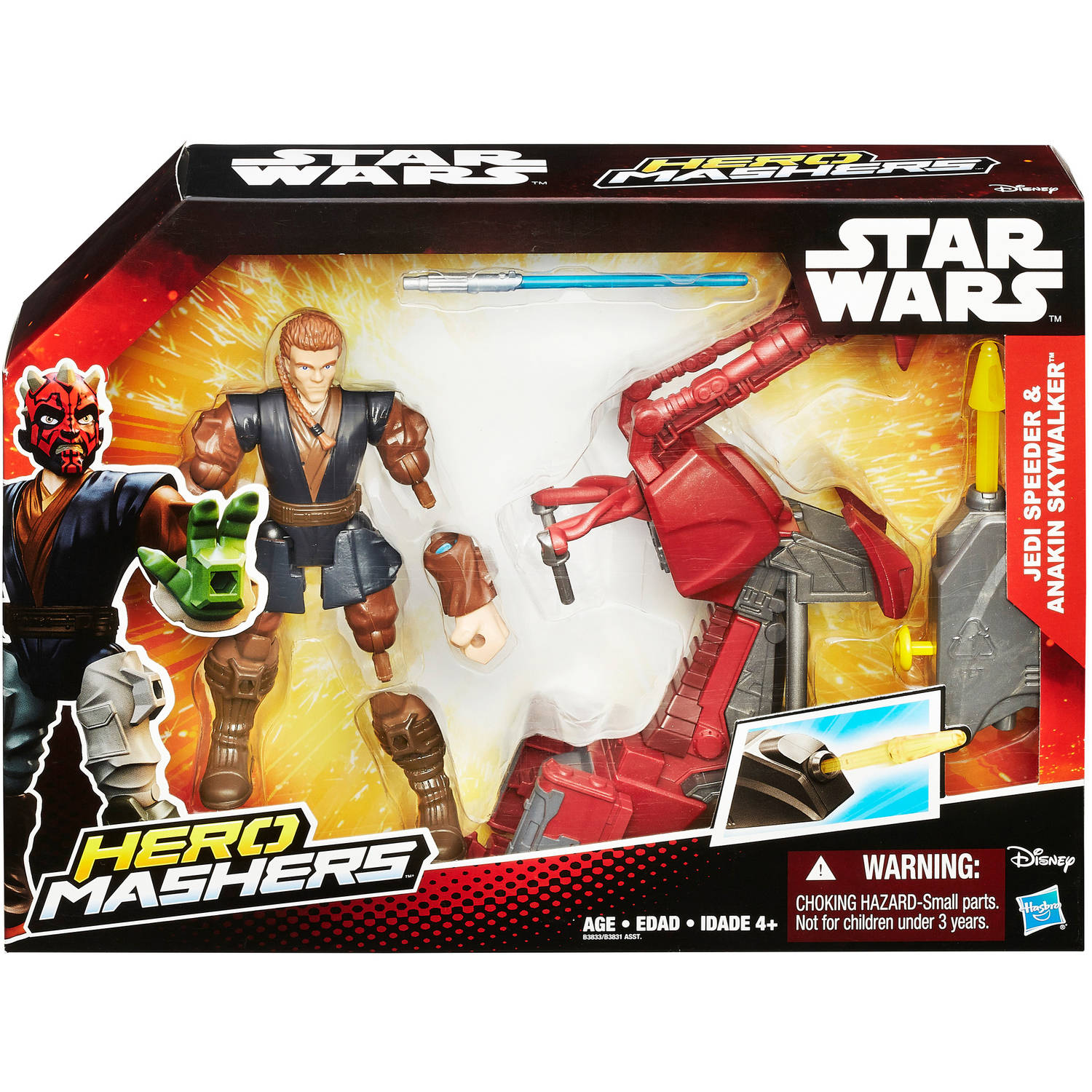 Star Wars Hero Mashers Jedi Speeder and Anakin Skywalker - image 2 of 10