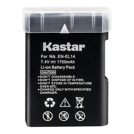 Kastar Battery Replacement for Nikon EN-EL14 EN-EL14a MH-24 MH-24a and Nikon D3100 D3200 D3300 D3400 D3500 D5100 D5200 D5300 D5500 D5600 DF Coolpix P7000 P7100 P7700 P7800 DSLR (Nikon D3100 Best Price In Usa)
