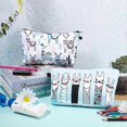 thumbnail image 5 of bolsas de cosméticos, bolsa de maquillaje pequeña, bolsa de viaje impermeable para artículos de tocador, bolsa de maquillaje para bolso, regalos para mujeres y niñas (alpacas), 5 of 5