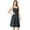 Navy, variant on Juniors Floral Twist Front Adjustable Strap Hidden Zipper Midi Dress