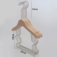 thumbnail image 1 of 5Pcs Solid Wood Onesie Hangers Log Unpainted Suit Hanger Set for Children, 1 of 3