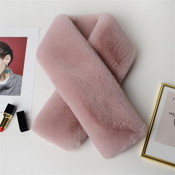 Duoif Warm Neck Wrap, Collar Scarf for Women Men Keep Neck Wrap Scarf Outdoors Woolen Plush Scarves Winter Warmer for Men Women Scarf for Women A