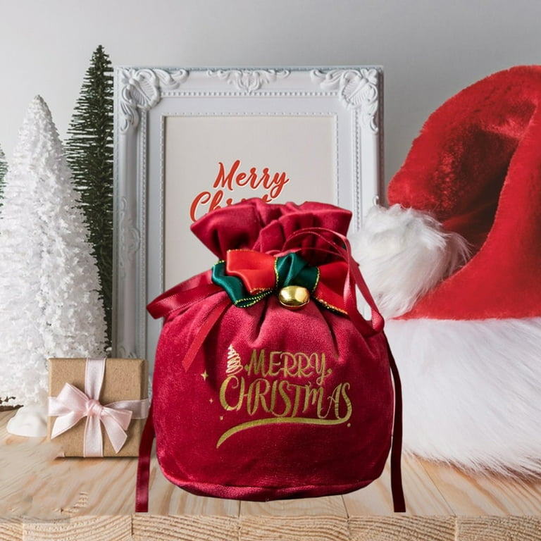 Moocorvic Christmas Gift Bags Good For Xmas Party Favors Christmas Gift Doll Bags Christmas Rope Candy Gift Bag Cute Christmas Bags
