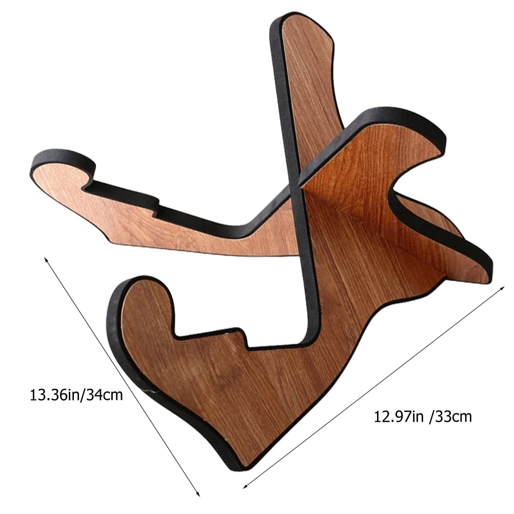Raindrops Acoustic Guitar Floor Stand with Integrated Ukulele Holder for Secure and Easy Instrument Storage and Display