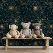 Gold Night Sky Wallpaper