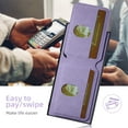 thumbnail image 5 of ELEHOLD for Samsung Galaxy S24 Plus Flip Back Card Slots Wallet Case Premium Retro Leather Soft Shockproof Stand Function Slim Lightweight Business Style for Women Men S24 Plus Case,Purple, 5 of 6