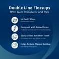 (4 pack) Equate Double Line Mint Dental Floss Picks, Gum Stimulator ...