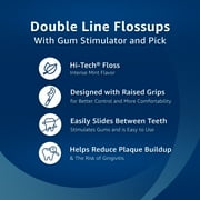 (300 pack) Equate Duo Line Floss Picks, Mint, 75 Count