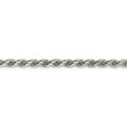 thumbnail image 2 of White Sterling Silver chain Rope Diamond-cut 26 in 4.25 mm, 2 of 5