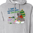 thumbnail image 3 of Inktastic I Want a Hippopotamus for Christmas Adult Hoodie Sweatshirt, 3 of 4