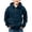 Navy, variant on Boys Full Zip Hoodie Kids Hooded Sweatshirts Teen Soft Fleece Lined Jackets Lightweight Athletic Sports Coat Preppy Outerwear