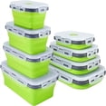 thumbnail image 2 of Leak-Proof, Collapsible Silicone Meal Prep Box - Microwave & Dishwasher Safe, Portable for School, Office, Home, 2 of 4