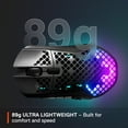 thumbnail image 6 of SteelSeries Aerox 9 Wireless Ultra Lightweight Honeycomb Water Resistant RGB Optical Gaming Mouse With 18 Programmable Buttons, 6 of 13