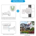 thumbnail image 3 of Cámara de seguridad solar impermeable al aire libre IP66 con energía solar con sensor de movimiento Luz solar LED para garaje de jardín Adepaton GX-464, 3 of 6