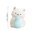 thumbnail image 3 of Miniature Kawaii Cat Figurines, 1.81Inch Resin Kitty Statues for Shelf Desk Decorations, Birthday Christmas New Year Valentine's Day Gifts for Cat Lovers, 3 of 3