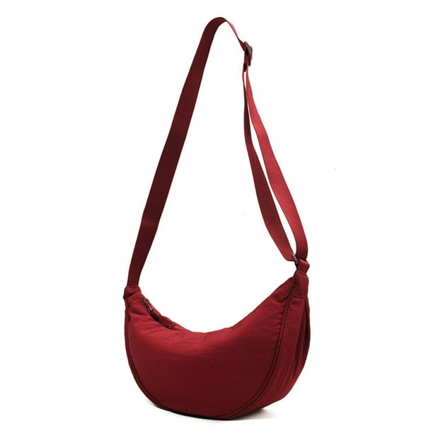 Bolsa cruzados simples Moda Mujer de bolas de masa hervida portátiles para el trabajo (rojo vino) JShteea Para Estrenar