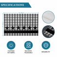 thumbnail image 6 of Gray Black Plaid Placemats Set of 4, Vintage Star Greyish Buffalo Lattice Placemats for Dining Table, Place Mats for Kitchen Tabletop, Waterproof Wipeable Dining Table Mats Set, 6 of 9