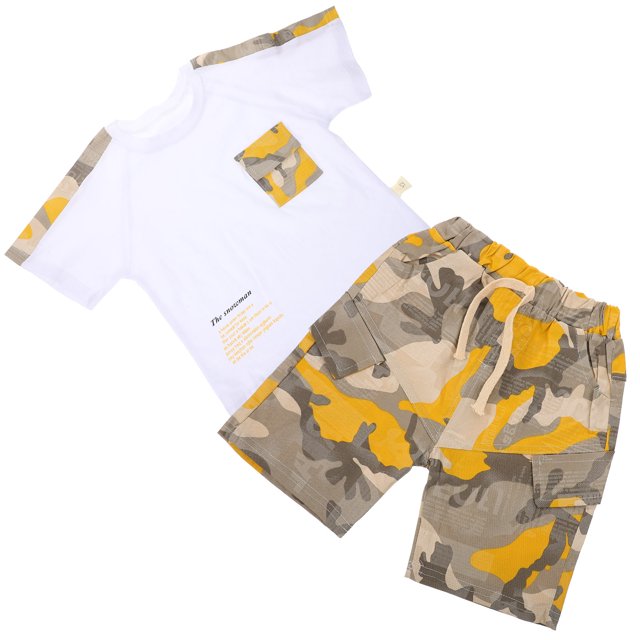 Moluckfu 1Jgo Infantil De Camiseta De Redondo Y Pantalón En Colores Variados