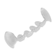 thumbnail image 5 of Unique Bargains Double Fangs Fake Teeth Grills 2 Set Silver Tone, 5 of 5