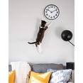 thumbnail image 3 of 12 Inch Modern Wall Clock Silent Non-Ticking Battery Operated 3D Numbers Bright Color Dial Face with Red Second Hand Wall Clock for Home/Office Decor, White White, 3 of 7