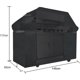 thumbnail image 2 of KAIYANG Fundas para barbacoa, resistentes al agua, de tela Oxford 210D, para barbacoa Outback Char Broil, 145 x 61 x 117 cm, 2 of 5