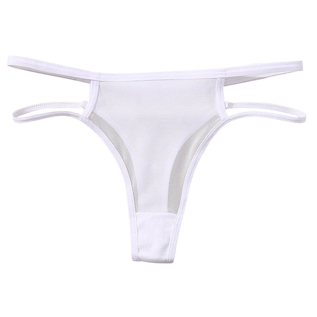 FAIWAD Women's G-String Underpants Low Rise Strappy Breathable Mesh Panties Comfort High Cut Panties