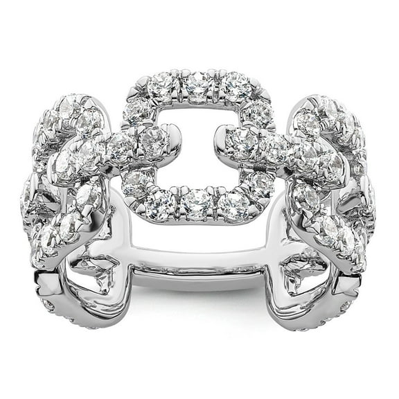 Auriga Fine Jewelry 14K White Gold Lab Grown Diamond Band for Women Size 7 (Carat: 2.4cttw, Clarity: SI2, Color: GH)