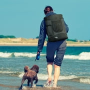 Medium Pet Travel Backpack Carrier for Dogs Cat Animal Puppy, Breathable Mesh Net Removable Sherpa Bed Outdoor Carrier f