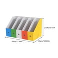 thumbnail image 3 of 1 Set of File Document Storage Rack Desktop Bookshelf Office Files Books Holder, 3 of 7