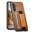 thumbnail image 2 of SaniMore Case for Samsung Galaxy A13 5G 6.5" 2021, Wristlet & Card Slot PU Leather Skin Wear-resistant Shockproof Anti-drop Metal Ring Business Shell for Samsung Galaxy A13 5G, Brown, 2 of 8