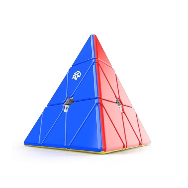 Triángulo magnético sin pegatinas Pyraminx GAN de 36 imanes con velocidad