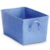 Whitmor Medium Woven Storage Basket, Blue