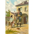 thumbnail image 3 of Franz Gerasch 11x14 Black Modern Framed Museum Art Print Titled - The Bandelkramer (1848), 3 of 5