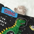 thumbnail image 2 of Disketp Space Dino Cartoon Black Dog Blanket/Bed Cover for Dogs and Cats,Puppy Essentials-Large, 2 of 8