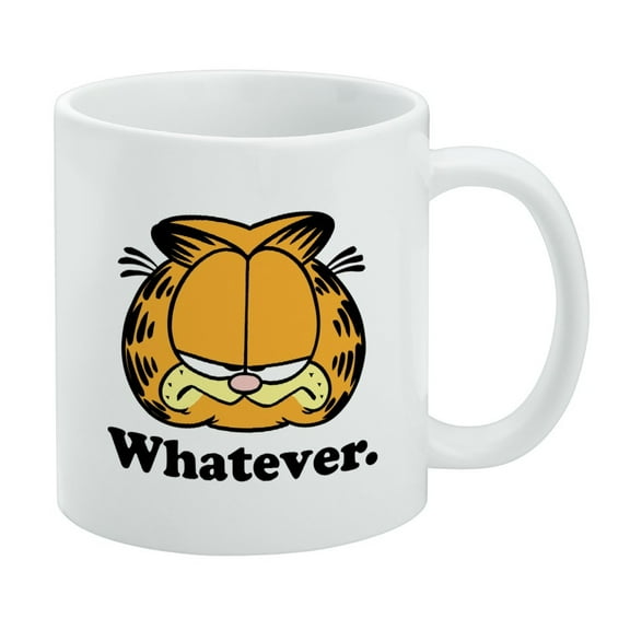 Garfield Whatever Face White Mug