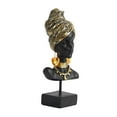 thumbnail image 2 of Mujer africana Busto Estatua Figuras Mujeres Escultura Obra de arte Resina Artesanía Cultura africana Temática para mesa Librería Decoración Macarena Estatua de busto de mujer, 2 of 8