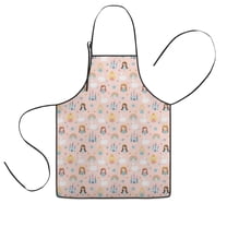 Colorful Princess Swan Pattern Kids Aprons for Girls and Boys,Adjustable Neck Strap Toddler Aprons for Kids Cooking Baking
