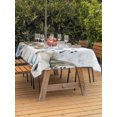 thumbnail image 2 of Outdoor Tablecloth with Umbrella Hole and Zipper, Blue Grey Pumpkins Fall Rectangle Table Cloth 52x70 Inch Waterproof Tablecloth, Thanksgiving Botanical Picnic Table Cover for Patio Camping, 2 of 7
