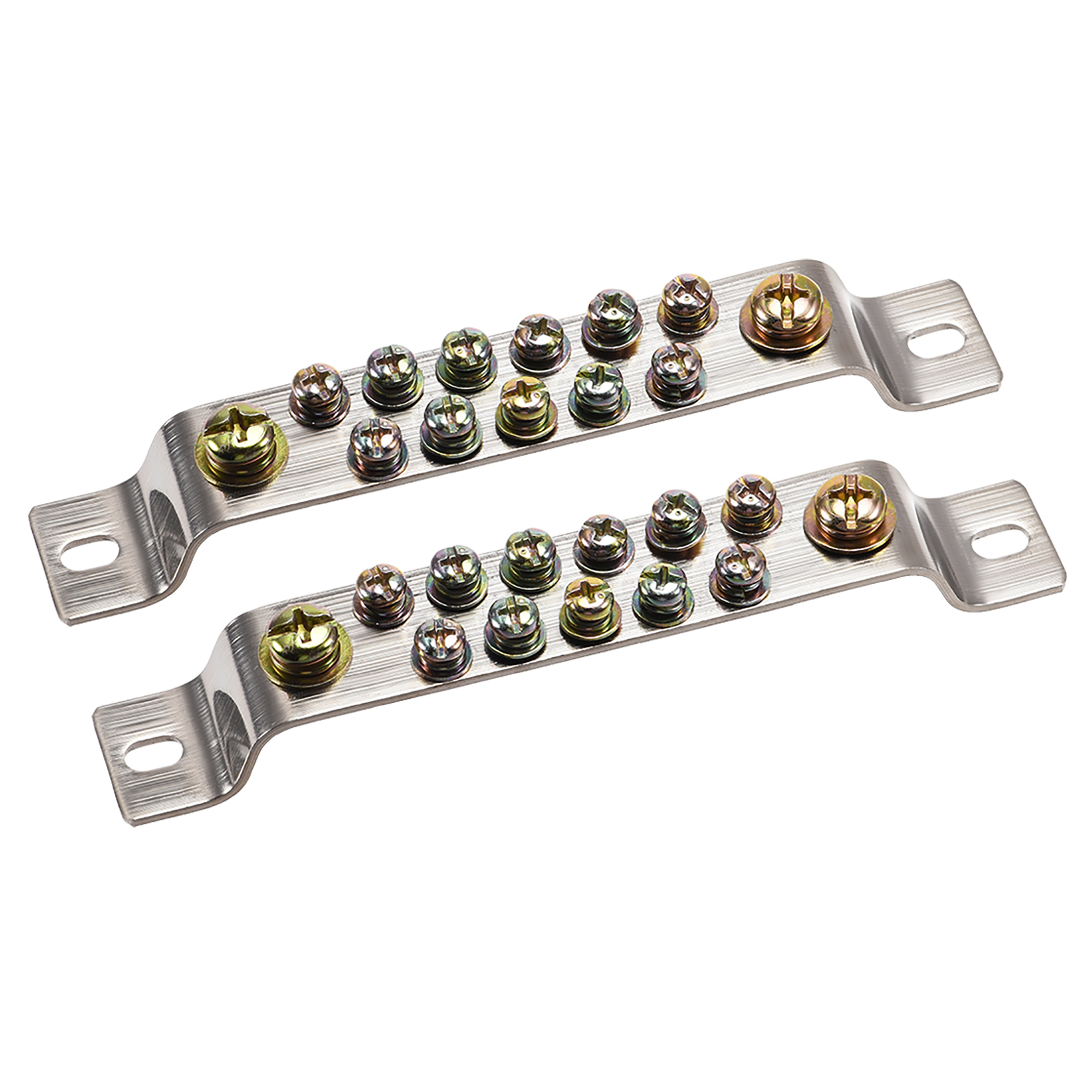 Copper Screw Terminal Block Connector Bar 100A Double Row Bridge Shape