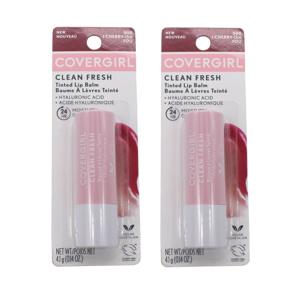 Pack of 2 CoverGirl Clean Fresh Tinted Lip Balm, You're the Pom 400