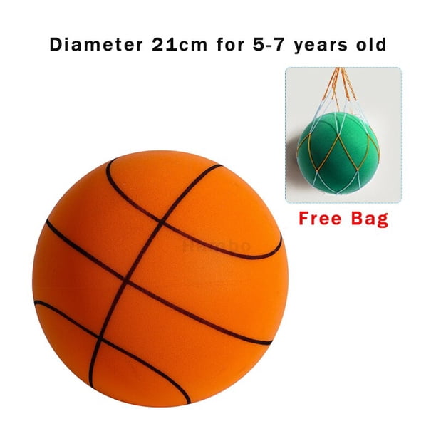 Rebote pelota silenciosa baloncesto silencioso interior 24 cm pelota silenciosa 24cm pelota es pelota silenciosa espuma baloncesto silencioso pelota suave tamaño 7 aire rebote juego de juguetes deport