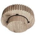 thumbnail image 6 of Modern minimalist circular coffee table 31.4'' with natural wood texture, stable and durable, enhancing spatial aesthetics suitable for living rooms, study rooms and offices., 6 of 6