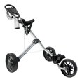 thumbnail image 4 of Golf Cart Foldable Space Saving Walking Cart Portable 3 Wheel Golf Pull Cart, 4 of 9
