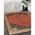 thumbnail image 3 of Ahgly Company Machine Washable Indoor Rectangle Traditional Orange Salmon Pink Area Rugs, 2' x 5', 3 of 7
