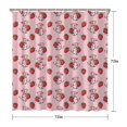 thumbnail image 5 of Pink Cow Strawberry Pattern Shower Curtain 72"x72" ,Bathroom Decorative Shower Curtains Set with 12 Hooks,Modern Waterproof Washable Shower Curtain, 5 of 6